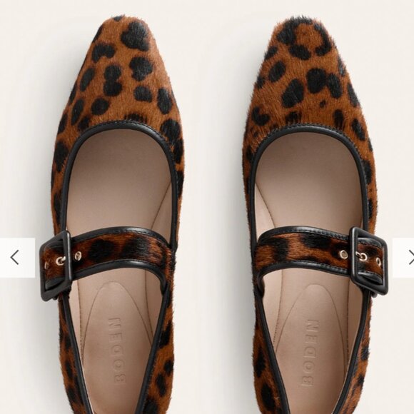 Boden Animal Print Mary Jane Flats - Picture 5 of 12